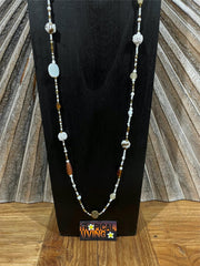 NEW Hand Crafted Balinese Bead Necklace - Long Bead necklace - Bali Jewellery