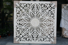 NEW Bali Carved MDF/WOOD Framed MANDALA Wall Panel or Mandala Bedhead 160cm