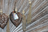 NEW Balinese Wooden Heart & Driftwood Mobile - Bali BOHO Mobile - Bali Driftwood