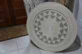 NEW Bali Woven Rattan Platter with Motif - Balinese Woven Rattan Wall Art 100cm