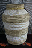 NEW Balinese Hand Woven Rattan Open Basket - Decor Vase M