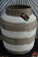 NEW Balinese Hand Woven Rattan Open Basket - Decor Vase S