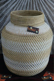 NEW Balinese Hand Woven Rattan Open Basket - Decor Vase S