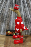 NEW Balinese Hand Carved Wooden Love Heart Duck - Bali Rice Paddy Duck