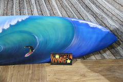 NEW Bali Handmade Air Brushed Surfboard Wall Decor 80cm - Bali Surfboard Art