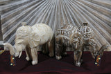 NEW Balinese Hand Carved Wooden Elephant Sculpture