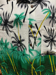 Balinese Mens Tropical Print Shirt - Size M-L - Tropical Bali or Hawaiian Shirt