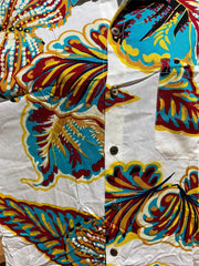 Balinese Mens Tropical Print Shirt - Size M-L - Tropical Bali or Hawaiian Shirt
