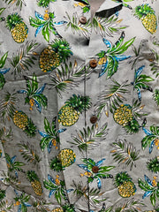 Balinese Mens Tropical Print Shirt - Size M-L - Tropical Bali or Hawaiian Shirt