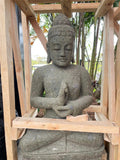 NEW Hand Carved Quality Greenstone Balinese Buddha Statue - Bali Chakra Buddha