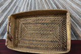NEW Balinese Woven Rattan Open Basket / Tray - Choose from 3 Sizes...