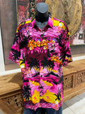 Balinese Mens Tropical Print Shirt - Size L-XL - Tropical Bali or Hawaiian Shirt