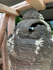 Set of 2 Hand Carved Quality Greenstone Balinese Dewi Statue/Water Feature 1.8m