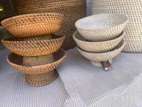 NEW Balinese Hand Woven Rattan Basket / Offerings Plate Style  -Bali Open Basket