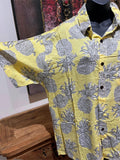 Balinese Mens Tropical Print Shirt - Size L-XL - Tropical Bali or Hawaiian Shirt