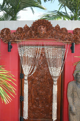 NEW BALINESE SHELL CURTAIN - BALI SHELL HANGING SCREEN - BOHO STYLE HOMEWARES