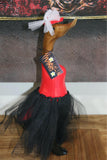 NEW Balinese Hand Crafted Wooden Ballerina Duck - Bali Duck in Evening Gown
