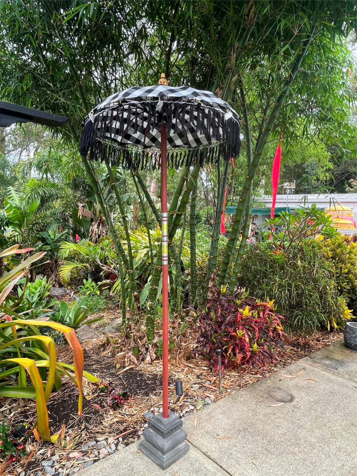 NEW Balinese Single Ceremony Umbrella - Bali Umbrella - Balinese Garden Art