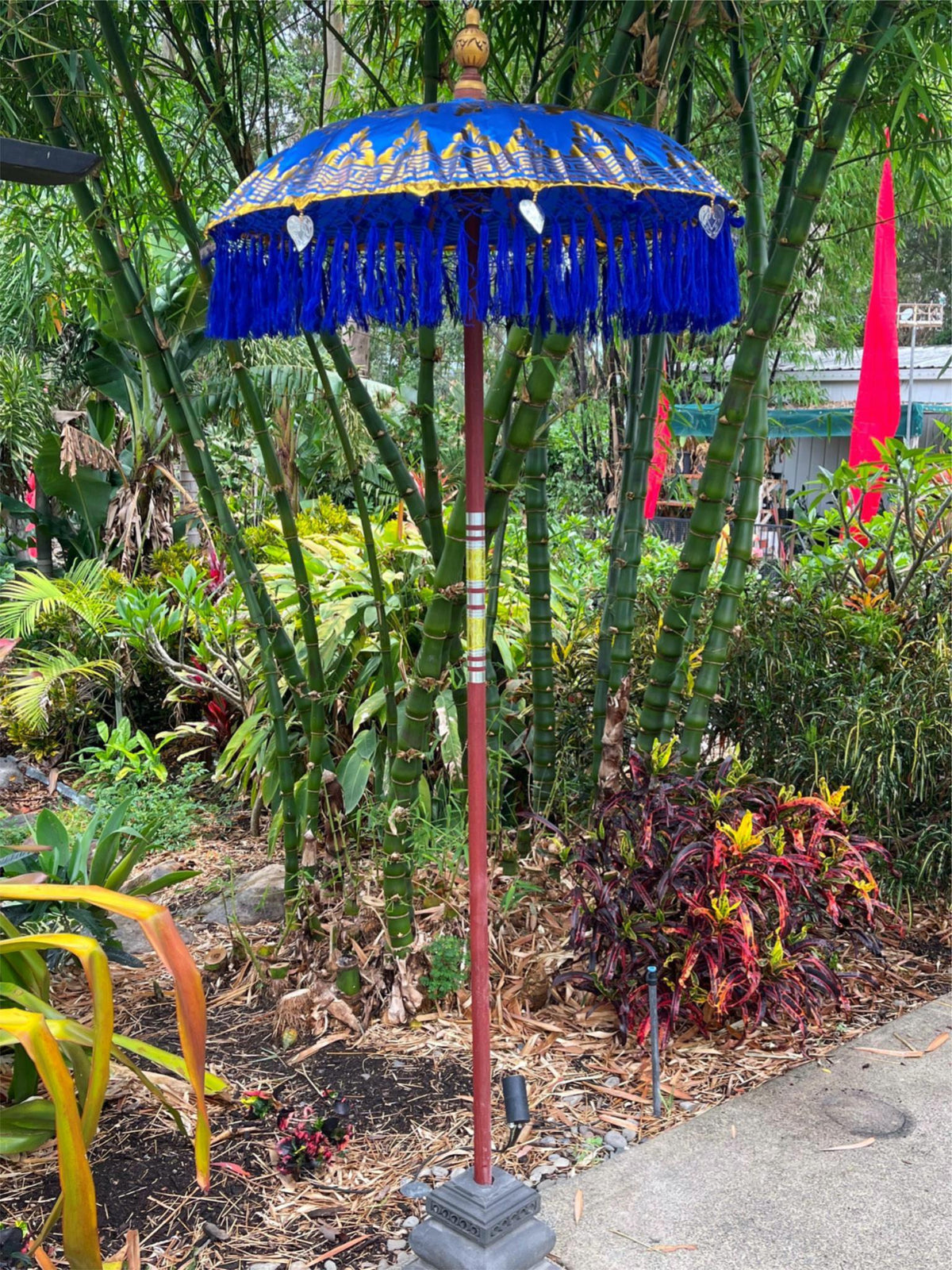 NEW Balinese Single Ceremony Umbrella - Bali Umbrella - Balinese Garden Art