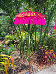 NEW Balinese Single Ceremony Umbrella - Bali Umbrella - Balinese Garden Art