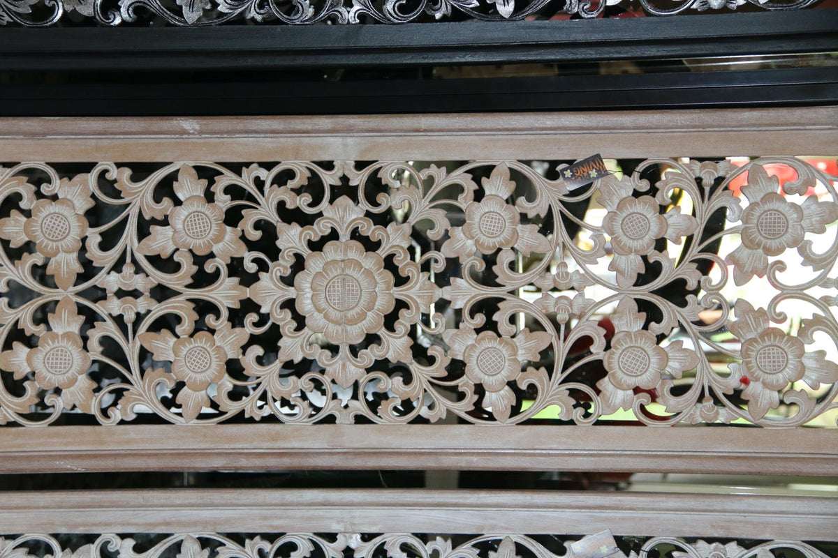 NEW Balinese Carved MDF/WOOD Framed Mandala Wall Panel 180 x 50cm Bali Panel