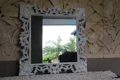 NEW Balinese Hand Carved Wooden Mirror - Carved Bali FEATURE Mirror