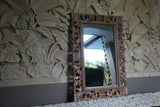 NEW Balinese Hand Carved Wooden Mirror - Carved Bali FEATURE Mirror