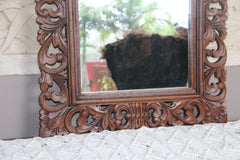 NEW Balinese Hand Carved Wooden Mirror - Carved Bali FEATURE Mirror