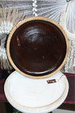 NEW BALINESE HAND CRAFTED WOOD/RATTAN COMBO BOWL/PLATTER