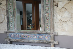 NEW Balinese Hand Carved Wooden Mirror - Carved Bali FEATURE Mirror