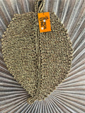 Balinese Hand Woven Seagrass Leaf Wall Art or Table Mat - Bali Leaf Table Mat