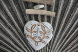 NEW Balinese Hand Crafted Wood Heart Hanger / Mobile - Love Heart Hanging Decor
