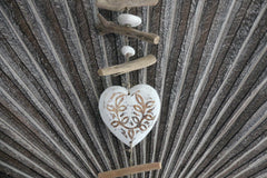 NEW Balinese Hand Crafted 3 Wood Hearts Hanger / Mobile - 3 Love Hearts Mobile