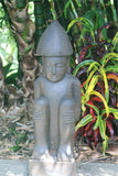 NEW Hand Carved & Polished Greenstone Rice Farmer Statue - Bali Rice Farmer