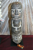 NEW Indonesian Hand Carved Primitive Wooden Sculpture on Stand - TIMOR ART