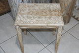 NEW Beautifully Hand Carved and Crafted TEAK Wood Set 3 Side Tables