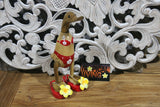 NEW Balinese Hand Carved Wooden Bikini Duck w/Frangipani Thongs - Bali Duck