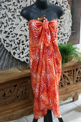 Bali Beach Mumu Sarong - Balinese Sarong Dress - Tie Up Tube Sarong S-XL