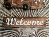 NEW Balinese Timber VW Combi WELCOME Sign - Bali Welcome Sign