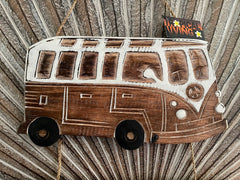 NEW Balinese Timber VW Combi WELCOME Sign - Bali Welcome Sign