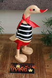 NEW Balinese Hand Carved Wooden French Style Duck - Bali Rice Paddy Duck