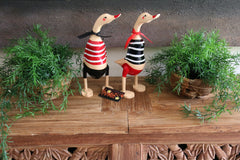 NEW Balinese Hand Carved Wooden French Style Duck - Bali Rice Paddy Duck