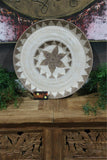 NEW Bali Woven Rattan Platter with Motif - Balinese Woven Rattan Wall Art 50cm