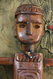 NEW Balinese Hand Carved Timber Primitive Statue / Sculpture - 1m tall