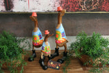 NEW S Balinese Hand Carved Wooden Hippy Duck - Bali Rice Paddy Hippy Duck