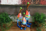 NEW M Balinese Hand Carved Wooden Hippy Duck - Bali Rice Paddy Hippy Duck