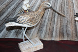 NEW Balinese Hand Carved & Crafted Set of 2 Wooden Curlew Bird Sculptures