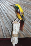 NEW Balinese Hand Carved & CraftedWooden Set of 2 Bird of Paradise Sculptures