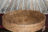 New Balinese Hand Woven Open Rattan Basket / Tray 40cm