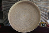 New Balinese Hand Woven Open Rattan Basket / Tray 60cm